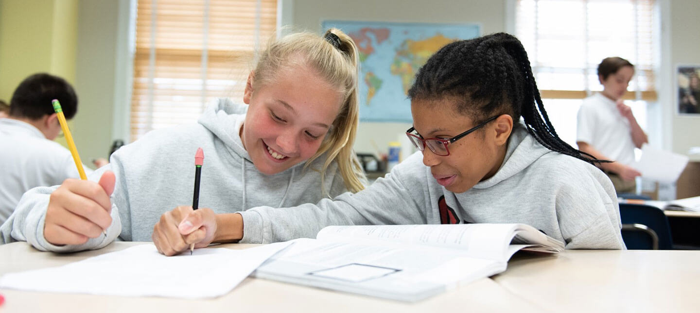 Middle School students at CES in Maryland